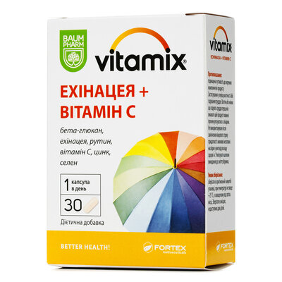Вітамікс ехінацея + вітамін С Baum Pharm таблетки №30