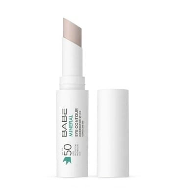 Стік-коректор сонцезахисний для контуру очей Babe Laboratorios SPF50 мінеральний з фізичними фільтрами, 4 г