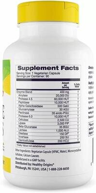 Ферменти для травлення Healthy Origins Digestive Enzymes, 90 капсул