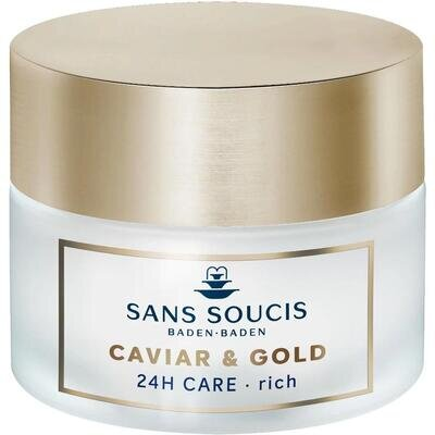 Крем-догляд Sans Soucis Caviar & Gold 24-год антивіковий для сухої шкіри, 50 мл