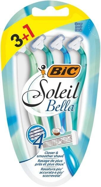 Набір бритв без змінних картриджів Bic Soleil Bella, 3+1 шт