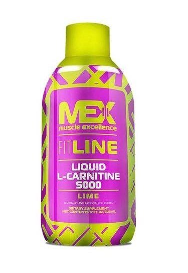 Амінокислота Mex Nutrition Liquid L-Carnitine 5000 lime, 503 мл