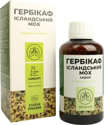 Гербікаф Fidem Pharm Ісландський мох сироп по 200 мл у флак.