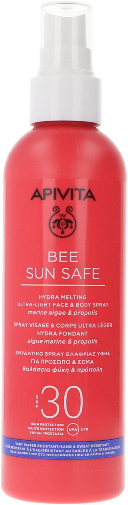 Спрей Apivita Bee Sun Safe SPF30 для обличчя і тіла, 200 мл