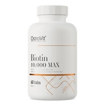 Біотин Макс OstroVit Biotin 10 000 MAX, 60 таблеток