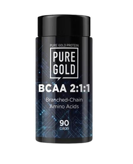Амінокислота Pure Gold BCAA 2:1:1, 90 капсул