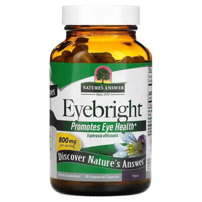 Очанка Nature's Answer Eyebright 800 мг, 90 вегетаріанських капсул