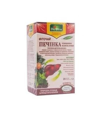 Фіточай Dr.Fito Печінка. Очищення, відновлення по 1.5 г №20 в філ.-пак.