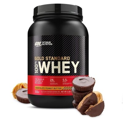 Протеїн Optimum Nutrition Gold Standard 100% Whey, шоколадне арахісове масло, 909 г