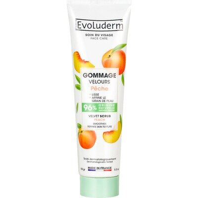 Скраб для обличчя Evoluderm розгладжуючий з персиком, 150 г