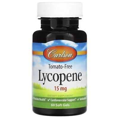 Лікопін Carlson Labs Lycopene 15 мг, 60 м'яких капсул