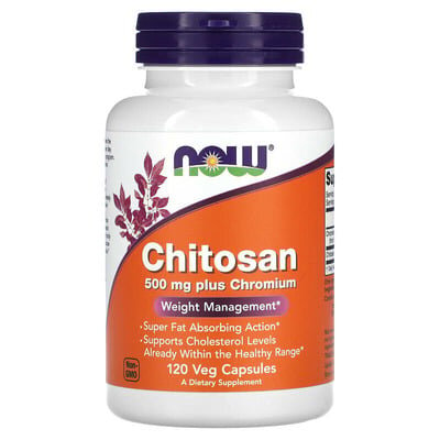 Хітозан NOW Chitosan 500 мг вег. капсули №120