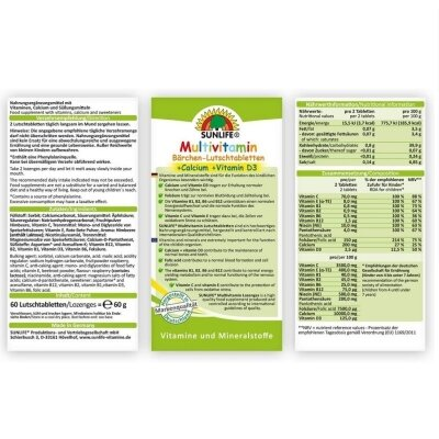 Вітаміни Sunlife Multivitamin Baby Barchen-Lutschtabletten пастилки №60