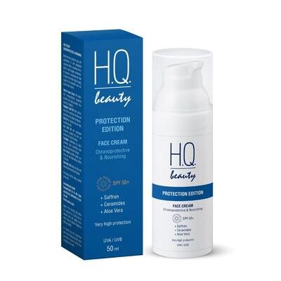Крем для обличчя H.Q.Beauty Protecrion Edition хронозахист та живлення SPF +50, 50 мл