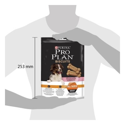 Ласощі для дорослих собак Purina Pro Plan Biscuits печиво з лососем та рисом, 400 г