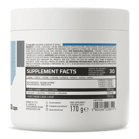 Амінокислоти Ostrovit BCAA 5000, 150 капсул