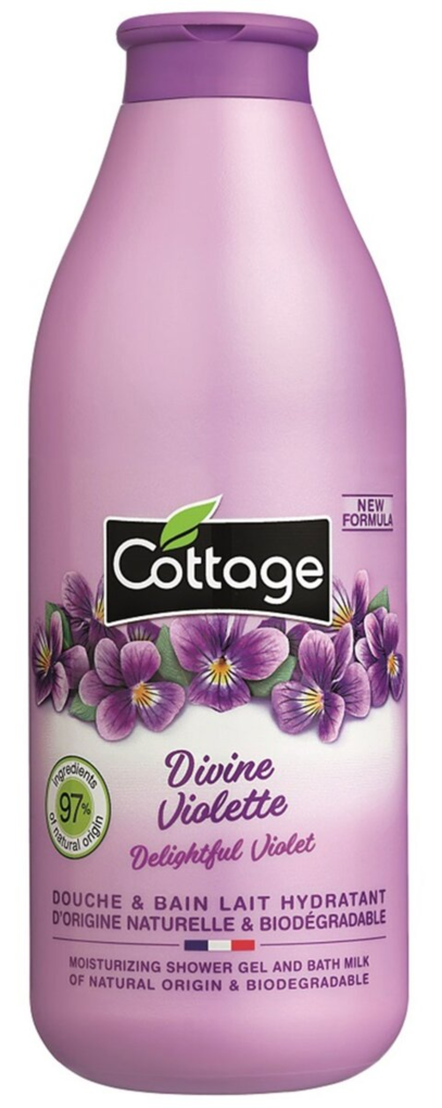Гель для ванни та душу Cottage Moisturizing Shower Gel And Bath Milk зволожуючий Фіалка, 750 мл