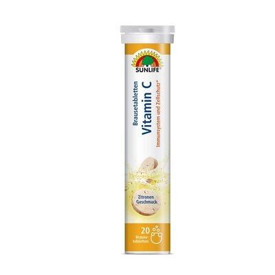 Вітаміни Sunlife Vitamin C Brausetabletten таблетки шипучі №20