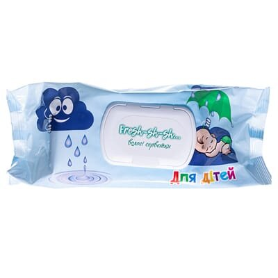Серветки вологі Fresh-sh-sh дитячі антибактеріальні, 120 шт