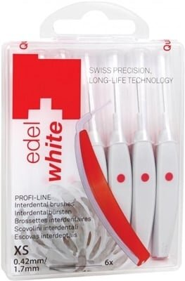Інтердентальні щітки Edel White Profi-Line XS 0.42/1.7 мм, 6 шт