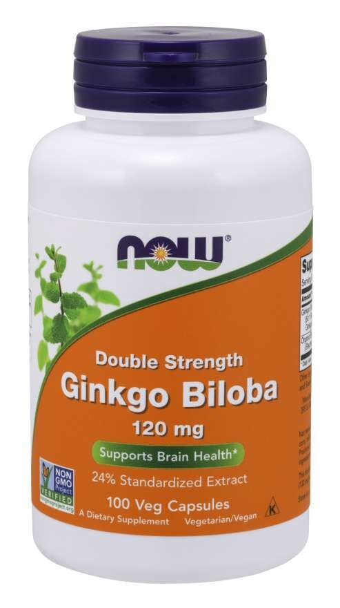 Гінкго білоба NOW Ginkgo Biloba 120 мг вег. капсули №100