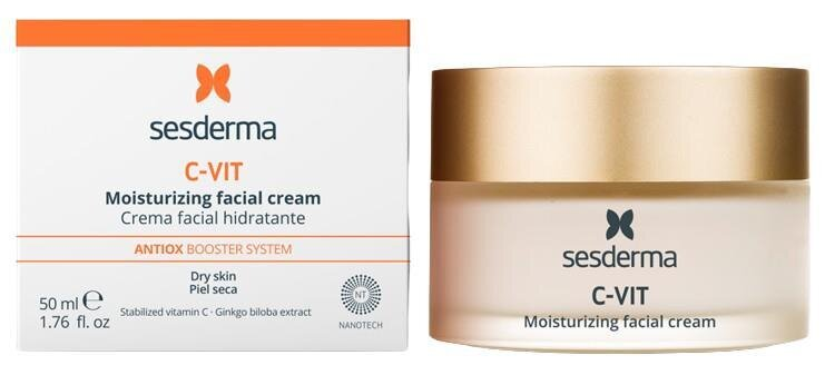 Крем для обличчя Sesderma С-Vit з вітаміном С зволожуючий від зморшок, 50 мл
