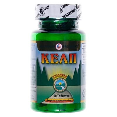 Келп Healthyway Production 150 мкг органічного йоду таблетки №90