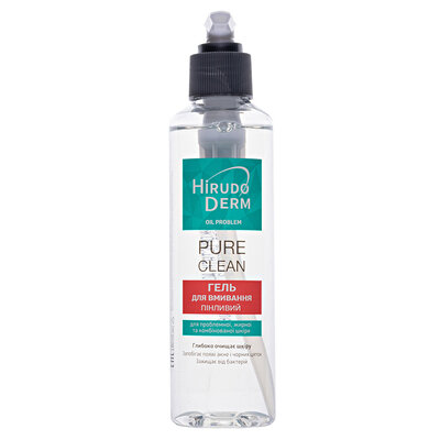 Гель для вмивання Hirudo Derm Oil Problem Pure Clean пінливий, 180 мл