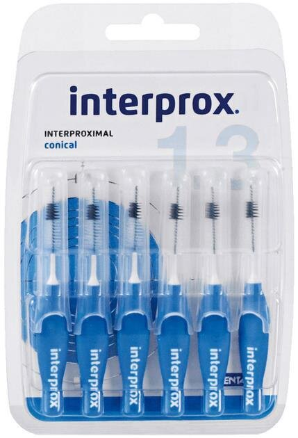 Міжзубні щітки Dentaid Interprox 4G Conical, 1,3 мм, 6 шт