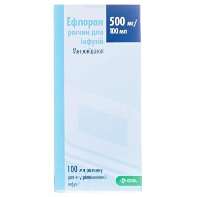 Ефлоран розчин д/інф. 500 мг/100 мл по 100 мл у флак.