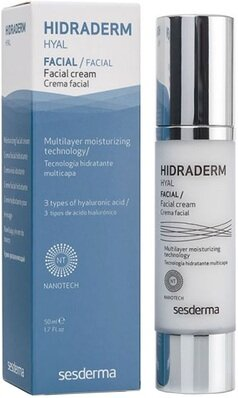 Крем для обличчя Sesderma Hidraderm Hyal зволожуючий для всіх типів шкіри, 50 мл
