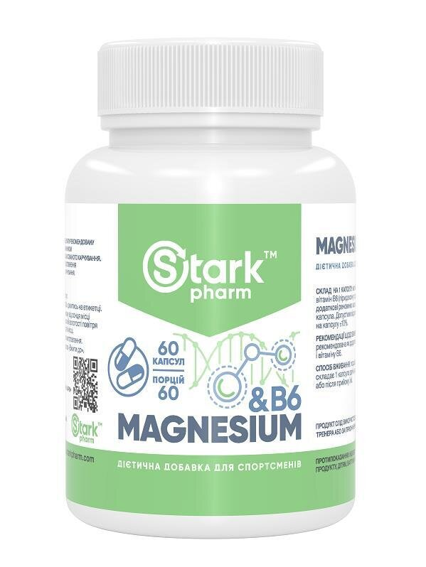 Магній Stark Pharm Magnesium & B6, 60 капсул