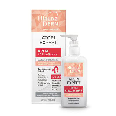 Крем Hirudo Derm Atopic Program Аtopi Expert спеціальний для сухої, дуже сухої і схильної до атопії шкіри, 200 мл