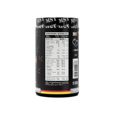 Комплекс амінокислот MST Nutrition BCAA & EAA Zero чорна смородина, 40 порцій, 520 г