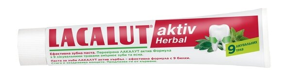 Зубна паста Lacalut Aktiv Herbal, 75 мл