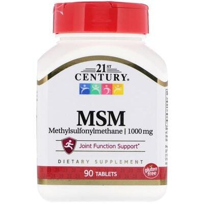 Метилсульфонілметан МСМ 21st Century MSM 1000 мг, 90 таблеток