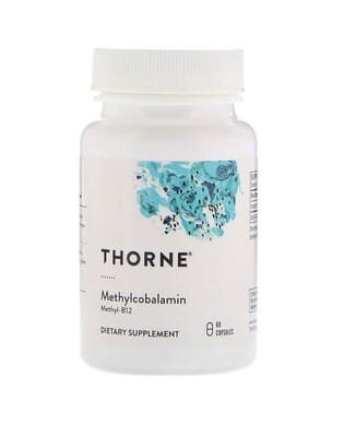 Метилкобаламін Thorne Research Methylcobalamin 1000 мкг капсули №60