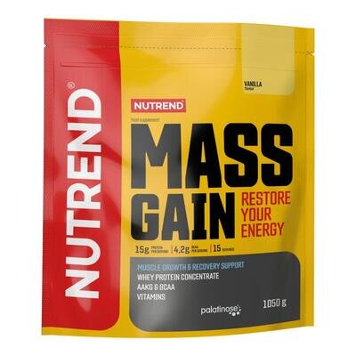 Гейнер Nutrend Mass Gain ваніль, 1,05 кг