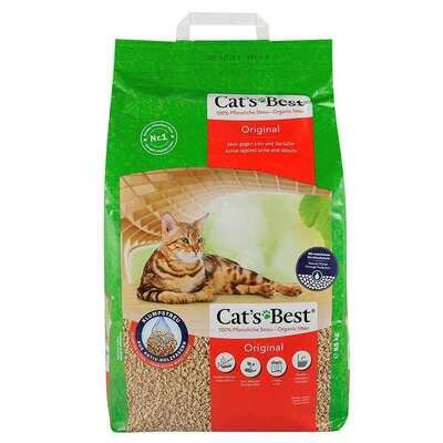 Наповнювач для котячого туалету Cat's Best Original деревний грудкуючий, 8,6 кг (20 л)
