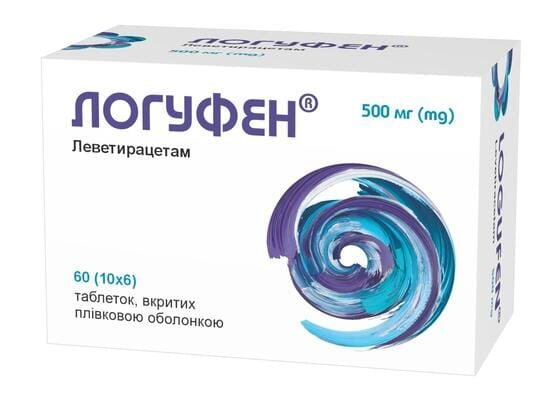 Логуфен таблетки, в/плів. обол. по 500 мг №60 (10х6)