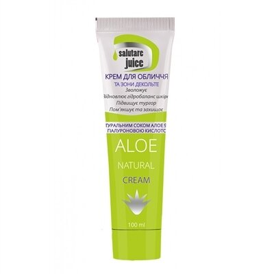 Крем для обличчя і зони декольте Green Pharm Cosmetic Salutare juice з соком Алое, 100 мл