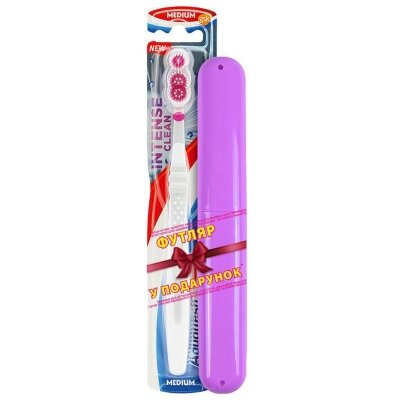 Зубна щітка Aquafresh Intense Clean інтенсивне очищення medium, 1 шт