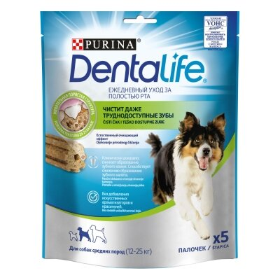 Ласощі Purina DentaLife для собак середніх порід, 115 г