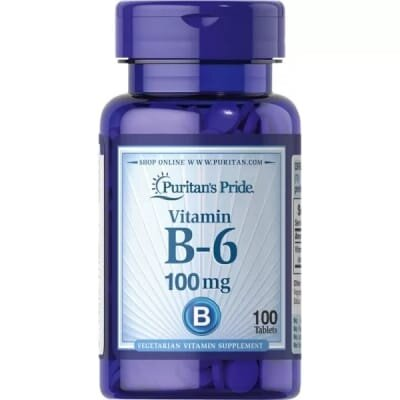 Вітамін В6 Puritan's Pride Vitamin B-6 100 мг, 100 таблеток