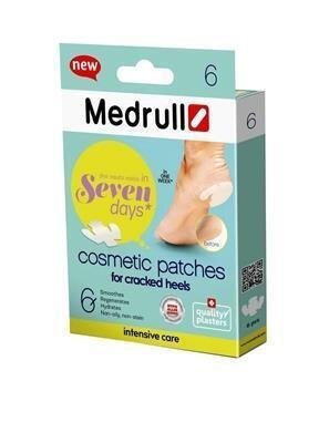 Набор пластирів косметичних Medrull Seven days для потрісканих п'ят, 6 штук