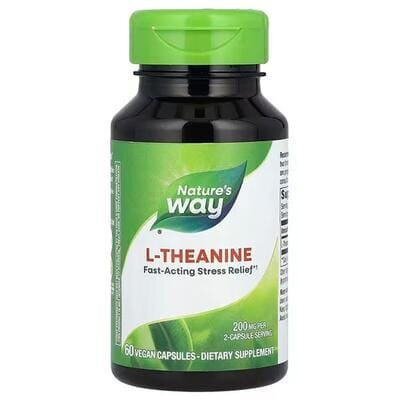 L-Теанін Nature's Way L-Theanine 200 мг, 60 веганських капсул