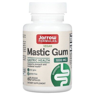 Мастикова смола Jarrow Formulas Mastic Gum 1000 мг, 60 таблеток