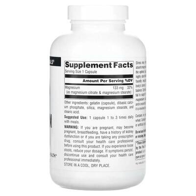 Магнію цитрат Source Naturals Magnesium Citrate 133 мг, 180 капсул