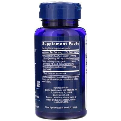Комплекс для зниження цукру в крові Life Extension Tri Sugar Shield, 60 капсул