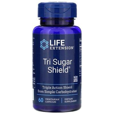 Комплекс для зниження цукру в крові Life Extension Tri Sugar Shield, 60 капсул